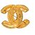 Spilla trapuntata Chanel Gold CC placcata oro D'oro - vista 2