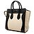 Céline Celine Mini Luggage Tote in tela e pelle bicolore marrone Beige - vista 2