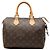 Louis Vuitton Brown Monogram Speedy 25 Marrone