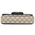 Borsa Gucci Beige GG Supreme Horsebit 1955 con manico superiore - vista 3
