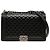 Le Boy Chanel Black Medium Quilted Lambskin Boy Flap Preto