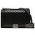 Le Boy Chanel Black Medium Quilted Lambskin Boy Flap Preto - vista 7