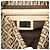Borsa a tracolla Fendi Brown Zucchino Canvas con doppio lembo Marrone Marrone chiaro - vista 5