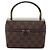 Borsa beauty Gucci Mini GG Canvas Brown Marrone