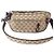 Gucci Beige Small GG Canvas Web Crossbody