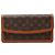 Louis Vuitton Brown Monogram Pochette Dame PM Castaño