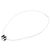 Collana con pendente Hermès Silver Palladium Plated Enamel Cage D H Argento