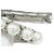 Pendientes de botón Miu Miu plateados Plata - vista 6