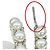 Pendientes de botón Miu Miu plateados Plata - vista 9
