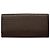 Cartera larga de piel Burberry Castaño