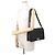 Borsa a tracolla Chanel in vitello martellato nero - vista 4