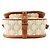 Céline Bolso de hombro Celine Medium Folco Triomphe Castaño Blanco - vista 3