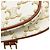 Céline Bolso de hombro Celine Medium Folco Triomphe Castaño Blanco - vista 9