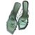 Jimmy Choo Sandali Thong in Pelle Verde Menta con Cuore