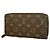 Louis Vuitton Monogram Zippy Wallet Braun