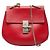 Borsa a tracolla con catena Chloé Drew in pelle rossa Rosso