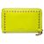 Portafoglio lungo con zip rotondo Valentino Rockstud Giallo