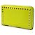Portafoglio lungo con zip rotondo Valentino Rockstud Giallo - vista 2