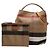 Borsa Hobo Burberry Nova Check Ashby Medium Beige - vista 12