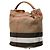 Borsa Hobo Burberry Nova Check Ashby Medium Beige - vista 2