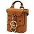 MCM Visetos Logogram Soft Berlin Mini Shoulder Bag Castaño - vista 2