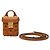 MCM Visetos Logogram Soft Berlin Mini Shoulder Bag Castaño - vista 6