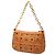 Bolso de mano con cadena MCM Visetos Logogram Castaño - vista 2