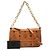 Bolso de mano con cadena MCM Visetos Logogram Castaño - vista 6