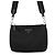 Bolsa de ombro Prada em couro Saffiano preto