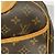 Borsa Louis Vuitton Monogram Deauville Marrone - vista 9