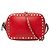 Bolsa de Ombro Valentino Rockstud Vermelho