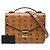 Bolsa MCM Visetos Logogram em couro marrom - vista 6
