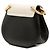 Borsa a tracolla con catena Chloé Drew Mini Crossbody Nero Bianco - vista 2