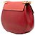 Bolso bandolera con cadena Chloé Drew Roja - vista 2