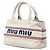 Sac à main et sac à bandoulière Miu Miu Logo Blanc Rouge Bleu - vue 2