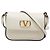 Borsa a tracolla mini Valentino V-logo Signature Pochette Bianco