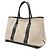 Hermès Borsa a mano Hermes Garden PM Bolduc Ribbon Tote Bag Marrone Nero Giallo - vista 3