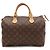 Borsa Louis Vuitton Monogram Speedy 30 Marrone Bianco Monogramma - vista 2