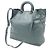 Saco Tote Prada Triangle em couro cinza Marrom - vista 3