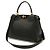 Borsa Fendi Peekaboo Regular Nero - vista 3