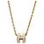 Hermès HERMES Mini Pop H Halskette Collier Golden