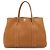 Hermès Bolso Tote Hermes Garden PM Amarillo Marrón claro Camello - vista 2