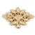 NUOVA VINTAGE SPILLA YVES SAINT LAURENT GOOSSENS CON CRISTALLI D'oro - vista 2