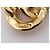 Céline VINTAGE CELINE VERSCHRANKTE RINGOHRRINGE CIRCA 80 GOLD Golden - Ansicht 8