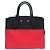 City Steamer BORSA A MANO LOUIS VUITTON STEAMER PM M54868 PELLE NERO ROSSO CON TRACOLLA - vista 2