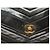 VINTAGE CHANEL CLASSIQUE TIMELESS HANDTASCHE AUS SCHWAREM CHEVRON-LEDER Schwarz - Ansicht 19