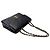 VINTAGE CHANEL CLASSIQUE TIMELESS HANDTASCHE AUS SCHWAREM CHEVRON-LEDER Schwarz - Ansicht 3