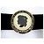 JEANNE LANVIN MEDAILLON GÜRTEL AUS LEDER UND STRETCH-CANVAS T68-88CM BLACK BELT Schwarz - Ansicht 6