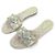 SCARPE SANDALI CHANEL G29732 MULES LOGO CC 40.5 EFFETTO PITONE Verde