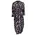 Abito midi a maniche lunghe stampato Dries Van Noten in cotone multicolore